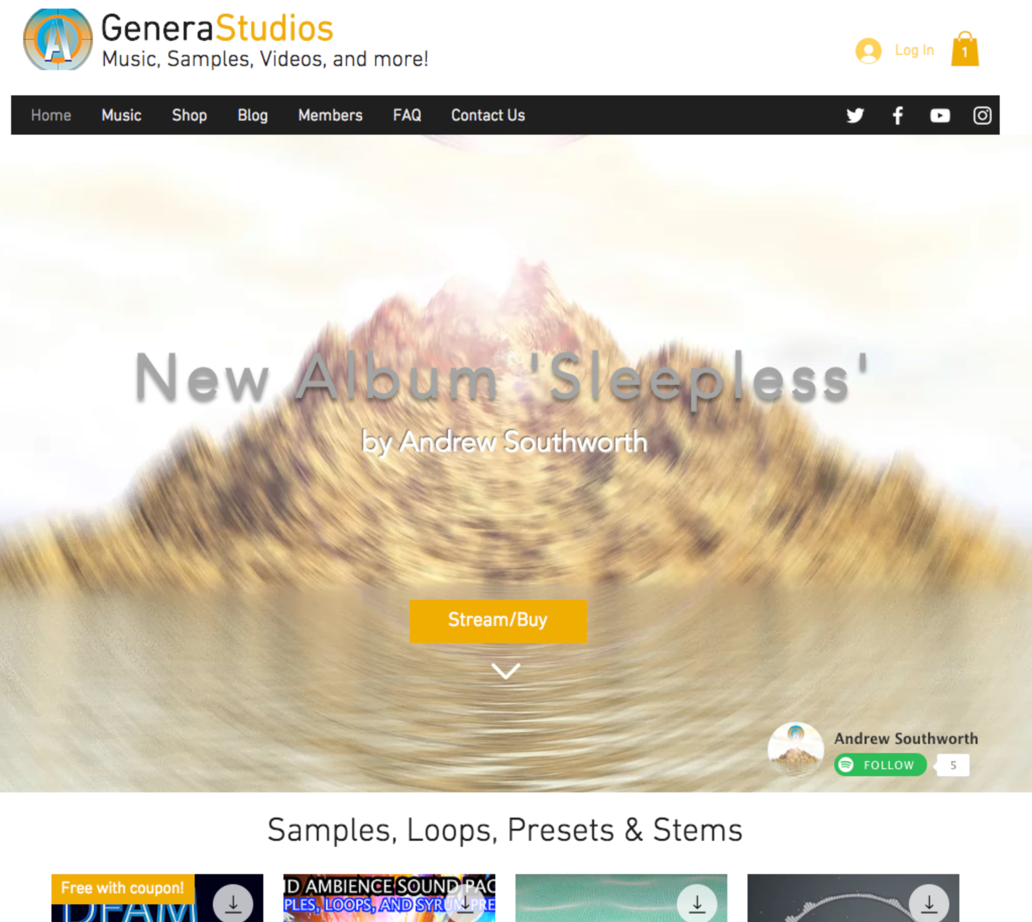 Genera Studios first website